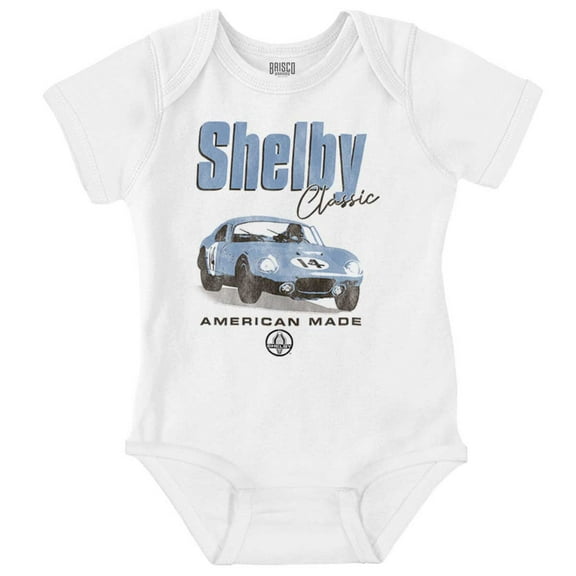 Shelby Classic American Made Car Romper Boys or Girls Infant Baby Brisco Brands NB