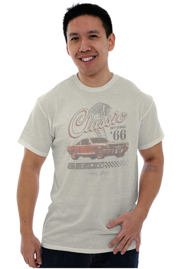 Shelby Classic GT 350 Muscle Car Plus Size Crewneck Graphic Tee Shirt Brisco Brands 3X