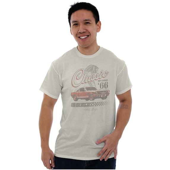 Shelby Classic GT 350 Muscle Car Men's Graphic T Shirt Tees Brisco Brands S