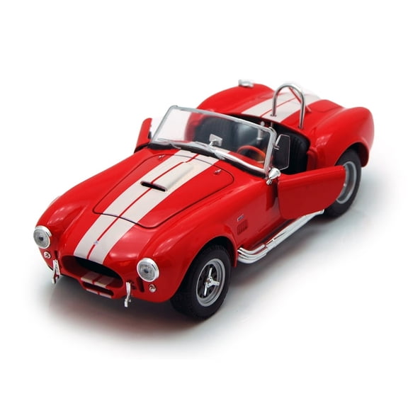 Shelby Cobra 427 SC Convertible, Red - Welly 24002 - 1/24 scale Diecast Model Toy Car