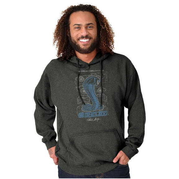 Shelby Cobra Daytona Car Blueprints Hoodie Sweatshirt Women Men Brisco Brands S