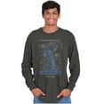 thumbnail image 1 of Shelby Cobra Daytona Car Blueprints Long Sleeve TShirt Men Women Brisco Brands S, 1 of 5