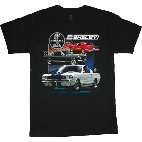 Shelby Cobra Ford Mustang Muscle Cars T-shirt Mens Graphic Tees Clothing Apparel
