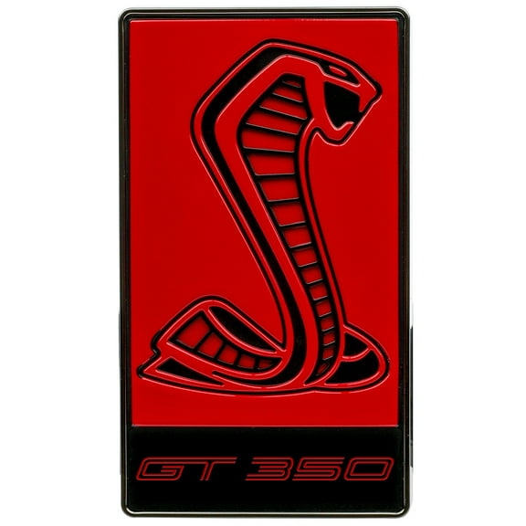 Shelby Cobra GT350R Red Badge Steel Wall Sign 12" x 7"