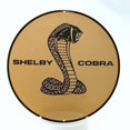 thumbnail image 1 of Shelby Cobra Gold Flat Metal Sign, 1 of 5