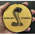 thumbnail image 1 of Shelby Cobra Gold Flat Metal Sign, 1 of 4
