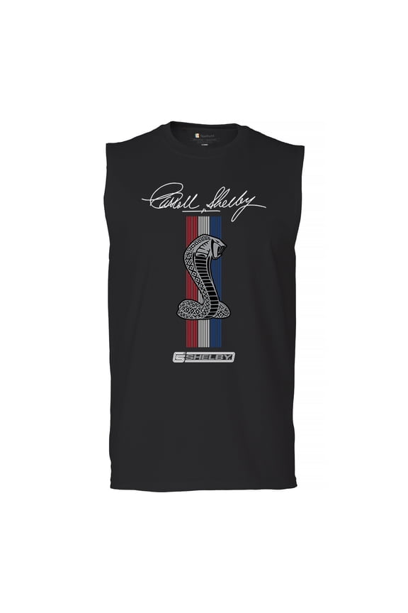 Shelby Cobra Logo Muscle Shirt American Legendary Muscle Car Racing Mustang GT500 Performance Powered by Ford Men's