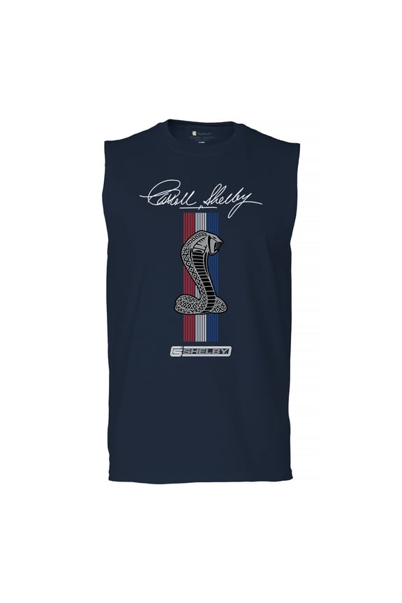 Shelby Cobra Logo Muscle Shirt American Legendary Muscle Car Racing Mustang GT500 Performance Powered by Ford Men's
