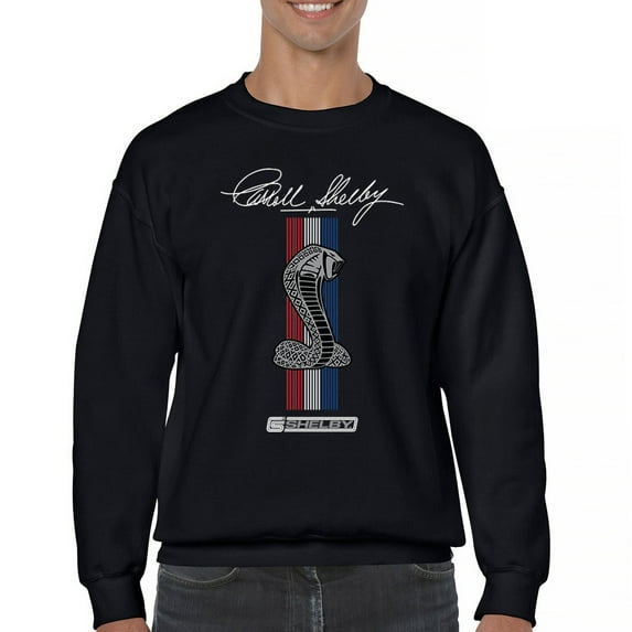 Shelby Cobra Logo Sweatshirt American Legendary Muscle Car Racing Mustang GT500 Performance Powered by Ford Crewneck