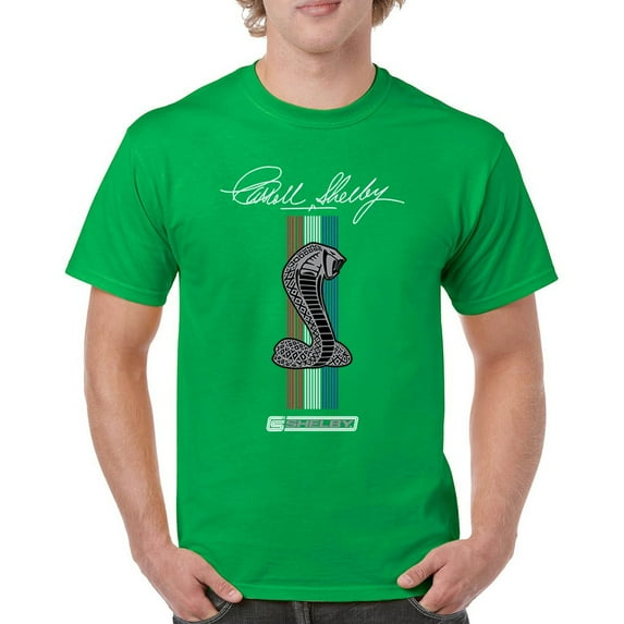 Shelby Cobra Logo T-shirt American Legendary Muscle Car Racing Mustang GT500 Performance Powered by Ford Men's Tee