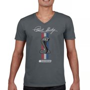 Shelby Cobra Logo V-Neck T-shirt American Legendary Muscle Car Racing Mustang GT500 Performance Powered by Ford Tee