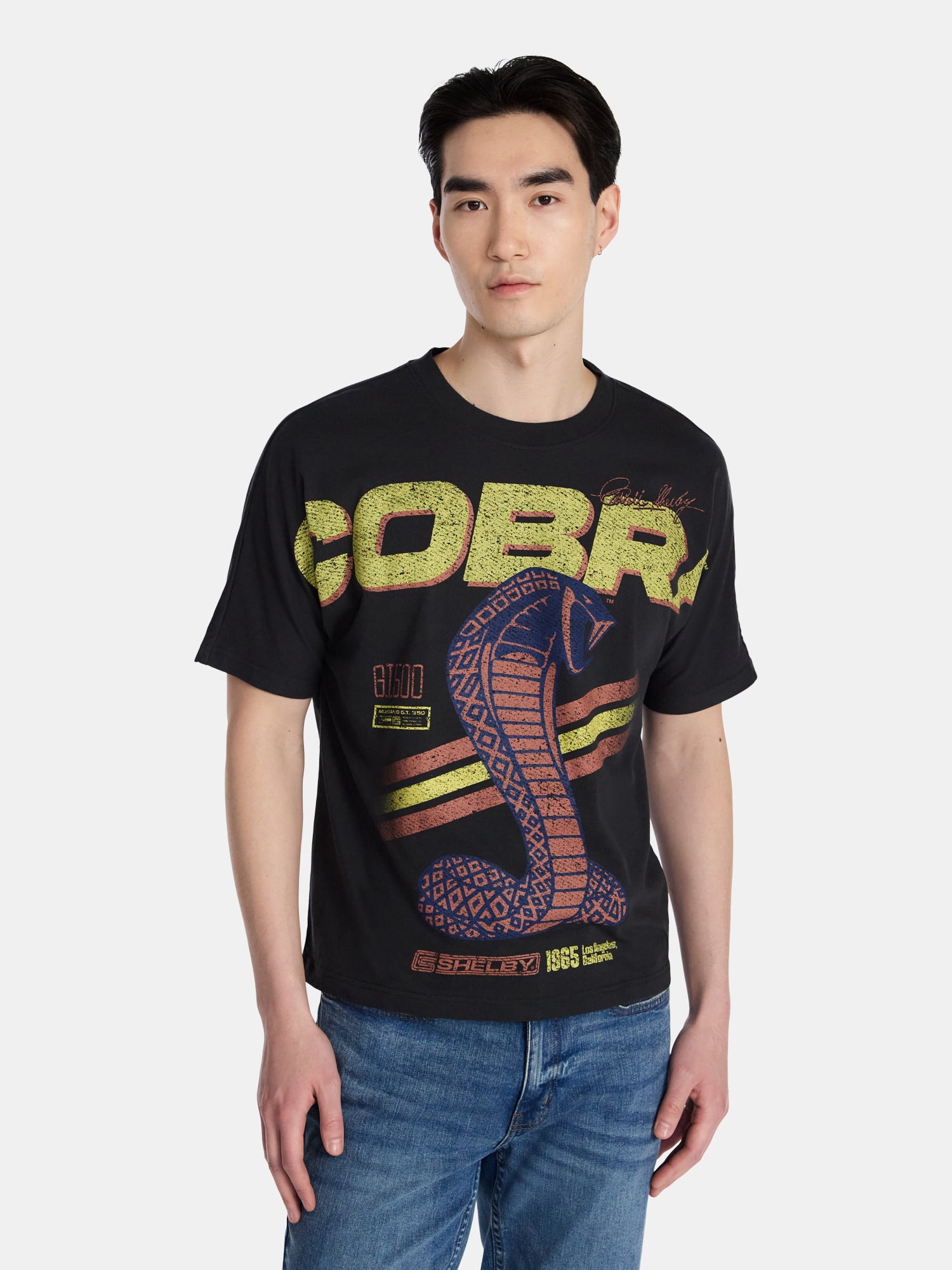Shelby Cobra Men's and Big Men's Graphic Tee, Sizes XS-3XL