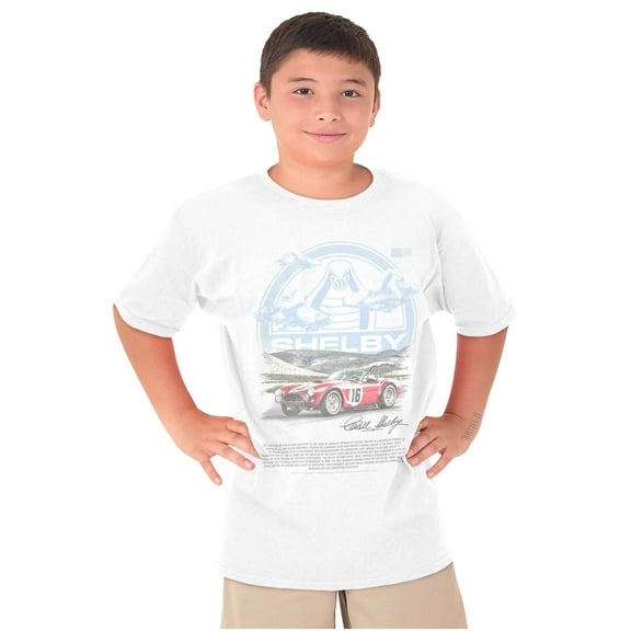 Shelby Cobra Muscle Car History Crewneck T Shirts Boy Girl Teen Brisco Brands X
