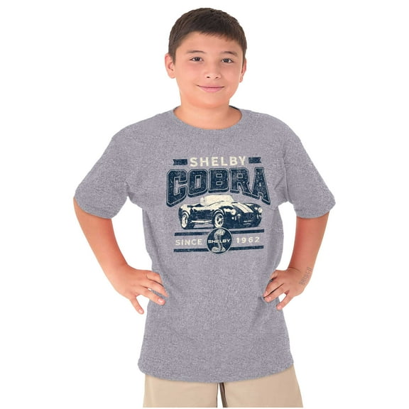 Shelby Cobra Muscle Car Racecar Crewneck T Shirts Boy Girl Teen Brisco Brands L