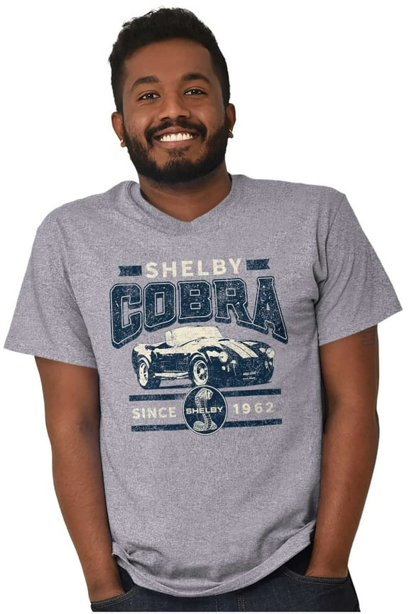 Shelby Cobra Muscle Car Racecar Men's Graphic T Shirt Tees Brisco Brands S