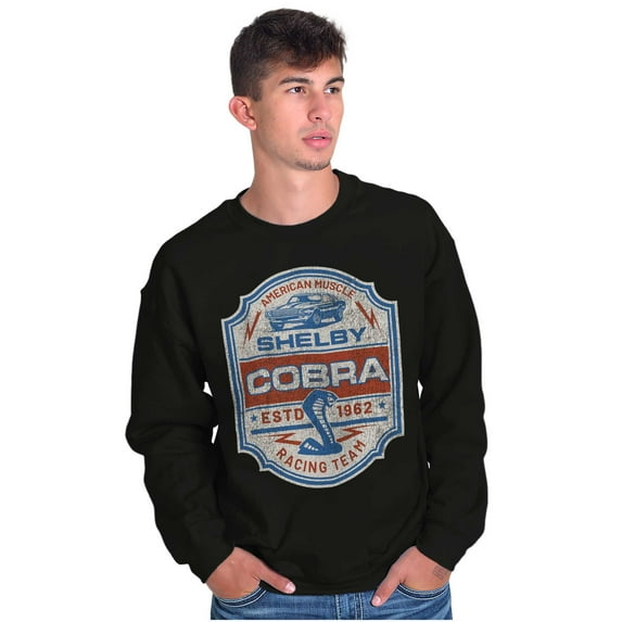 Shelby Cobra Racing Team Muscle Car Unisex Plus Fleece Graphic Sweatshirt Brisco Brands 2X