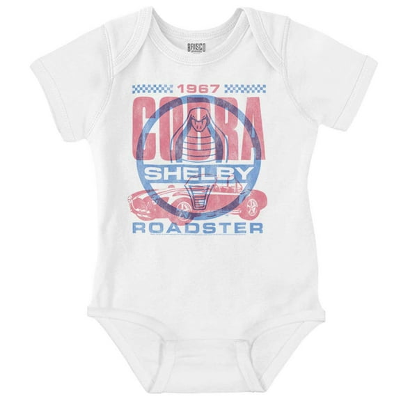 Shelby Cobra Roadster Muscle Car Romper Boys or Girls Infant Baby Brisco Brands NB