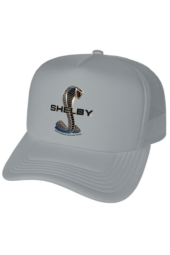 Shelby Cobra Snake Logo Foam Snapback Trucker Hat - Unisex for Men and Women