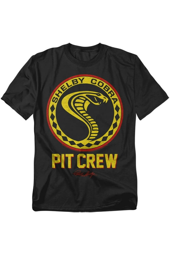 T-Shirt Carroll Shelby Vintage Pit Crew Badge Unisex Graphic Tee for Men & Women
