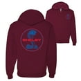 thumbnail image 1 of Shelby Cobra USA Logo Emblem Powered by Ford Motors Front Back Cars and Trucks Graphic Zip Up Hoodie Sweatshirt, Maroon, Large, 1 of 4