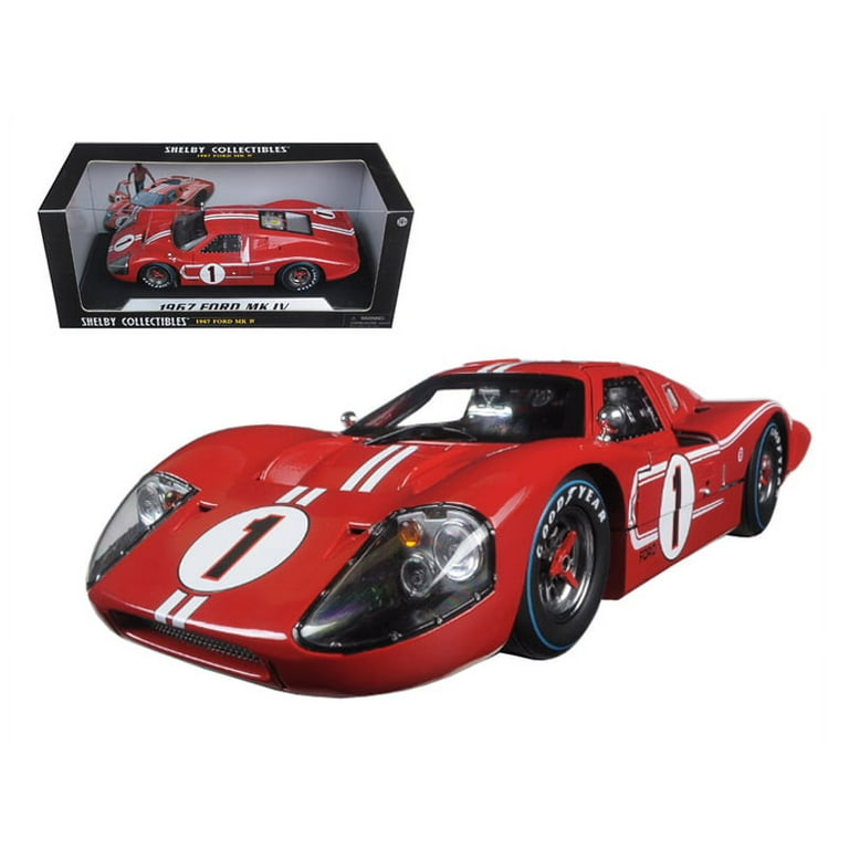 Shelby Collectibles Diecast 1967 Ford GT MK IV No.1 Red, LeMans 24