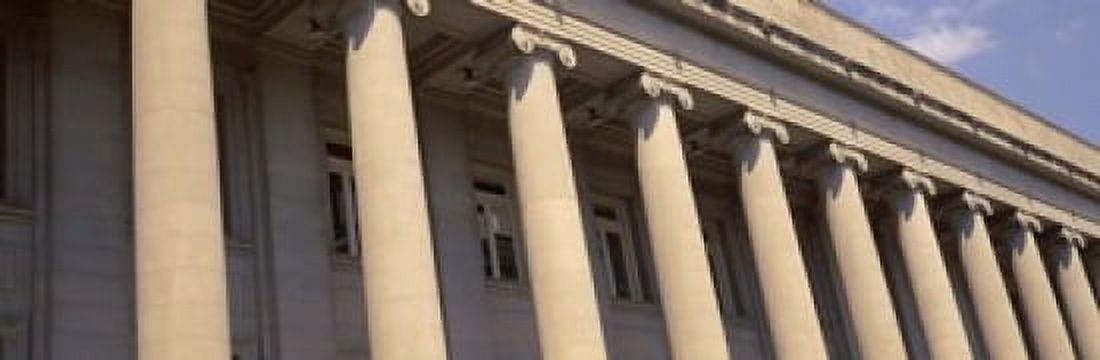 Shelby County Courthouse columns Memphis TN USA Canvas Art - Panoramic Images (18 x 6)
