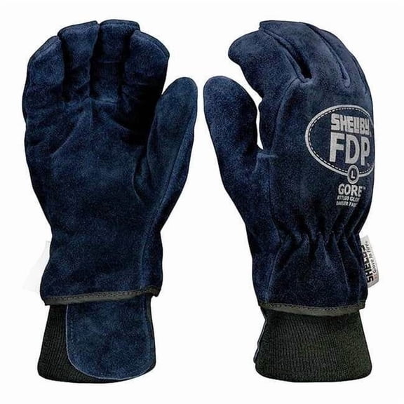 Shelby Firefighters Gloves,L,Cowhide Lthr,PR 5227 L