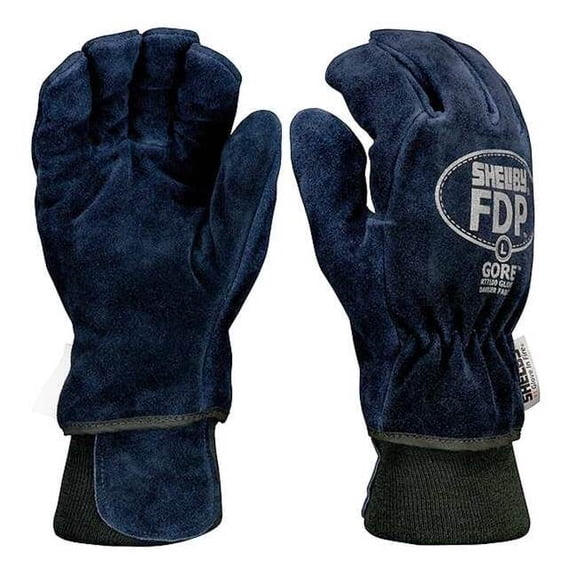 Shelby Firefighters Gloves,XL,Cowhide Lthr,PR 5227 XL