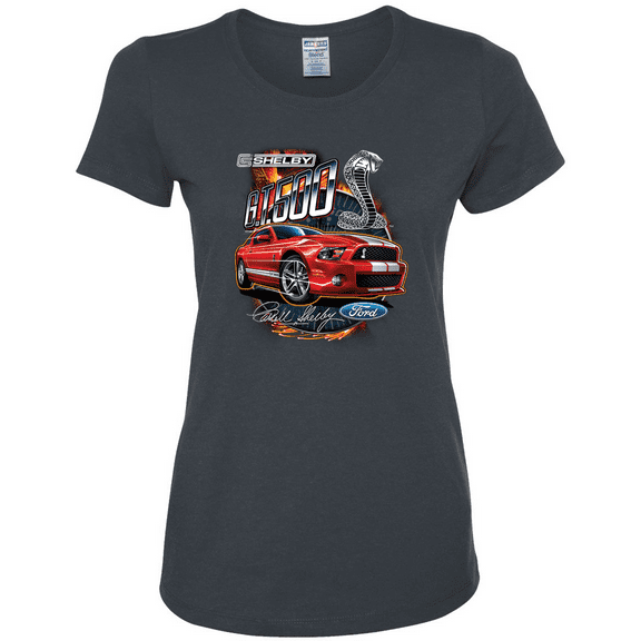 Shelby G.T. 500 Cobra Red Speedster Ford Motors Classic Cars and Trucks Womens Graphic T-Shirt