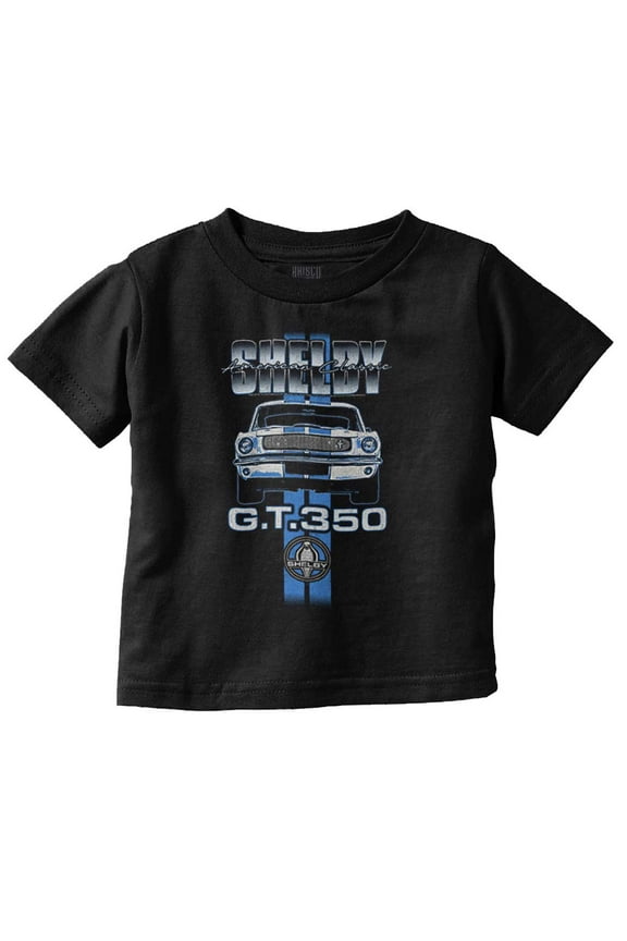 Shelby GT 350 Classic Muscle Car Toddler Boy Girl T Shirt Infant Toddler Brisco Brands 6M