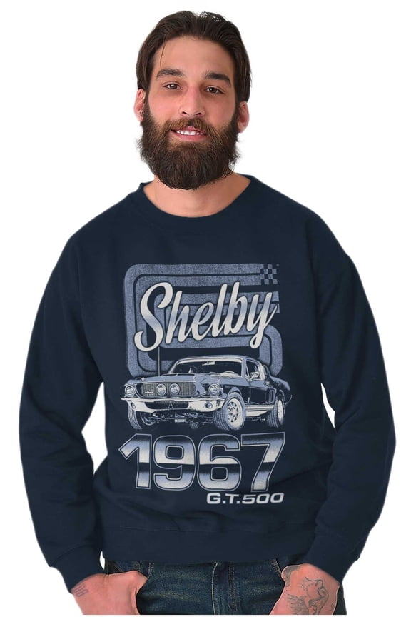 Shelby GT 500 Classic Muscle Car Sweatshirt for Men or Women Brisco Brands S