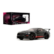 Shelby GT500 Code Red Black with Red Stripes Pink Slips Series 1/18 Diecast Model Car by Jada