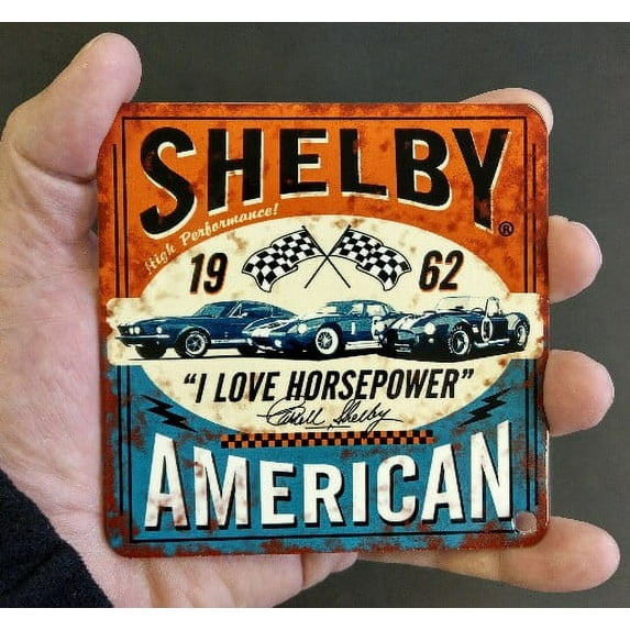 Shelby "I Love Horsepower" Steel Sign