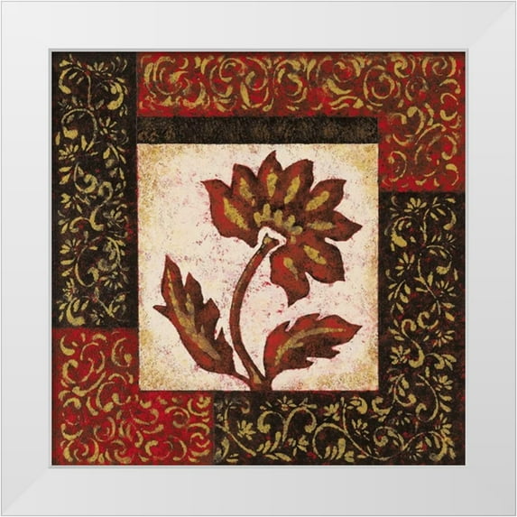Shelby, Judy 12x12 White Modern Wood Framed Museum Art Print Titled - Arabesque I