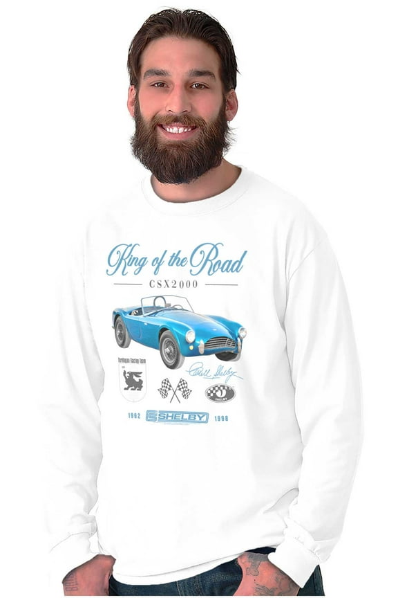 Shelby King of the Road Muscle Car Long Sleeve TShirt Men Women Brisco Brands S