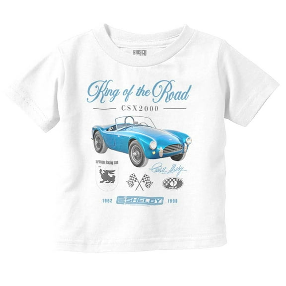 Shelby King of the Road Muscle Car Toddler Boy Girl T Shirt Infant Toddler Brisco Brands 2T