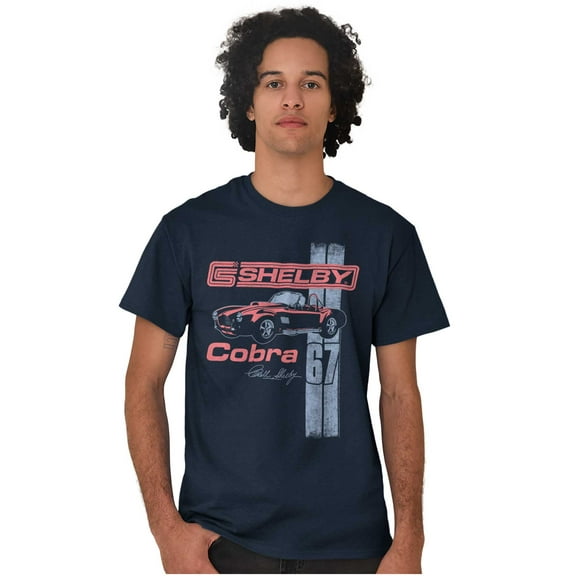 Shelby Motors Cobra Muscle Car Men's Graphic T Shirt Tees Brisco Brands S