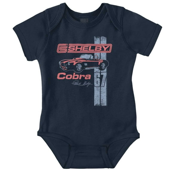 Shelby Motors Cobra Muscle Car Romper Boys or Girls Infant Baby Brisco Brands NB
