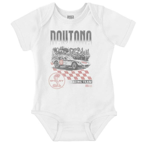 Shelby Motors Daytona Racing Team Romper Boys or Girls Infant Baby Brisco Brands NB