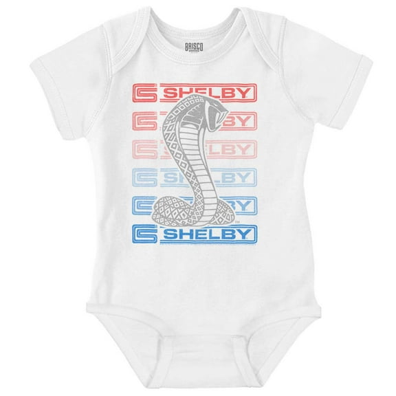Shelby Motors Racing Cobra Logo Romper Boys or Girls Infant Baby Brisco Brands NB