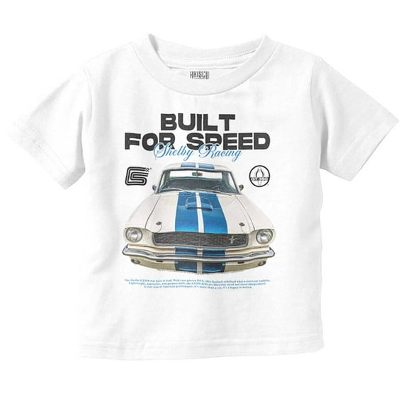 Shelby Racecar Built For Speed Toddler Boy Girl T Shirt Infant Toddler Brisco Brands 3T