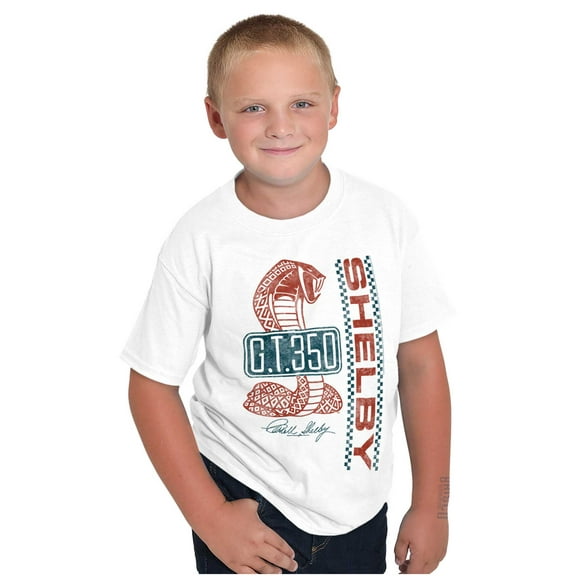Shelby Racing GT 350 License Plate Crewneck T Shirts Boy Girl Teen Brisco Brands X