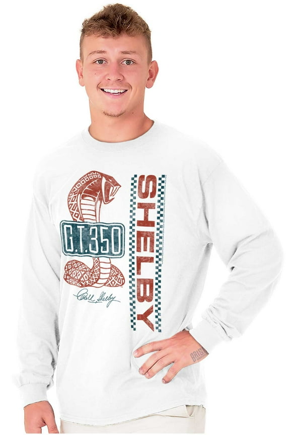 Shelby Racing GT 350 License Plate Long Sleeve TShirt Men Women Brisco Brands S