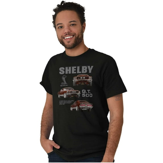 Shelby Racing GT 500 Muscle Car Men's Graphic T Shirt Tees Brisco Brands S