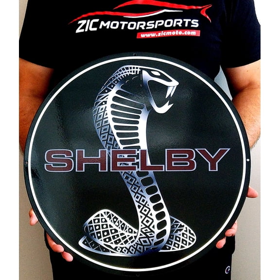 Shelby Round Black/Maroon Metal Art Wall Sign - Flat Metal Sign