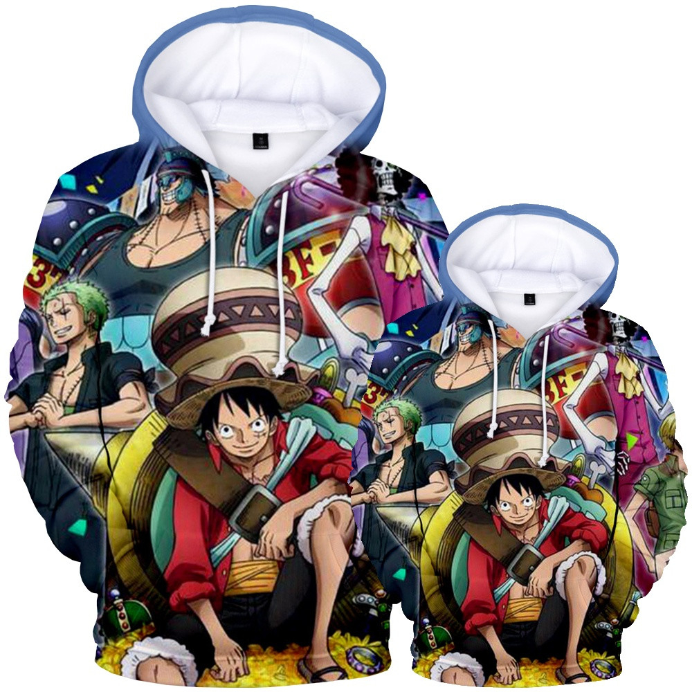 One Piece Luffy's straw hat pirate logo Anime Hoodie / Jumper – Animehood UK