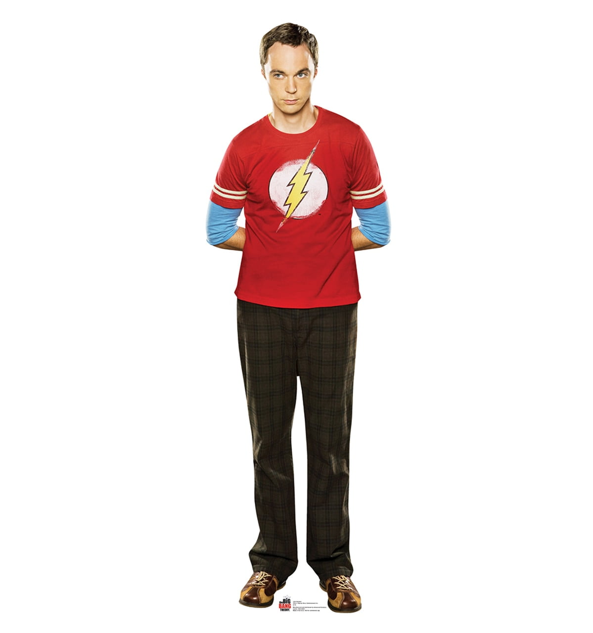 Sheldon Red Shirt Big Bang Theory Life-Size Cardboard Cutout