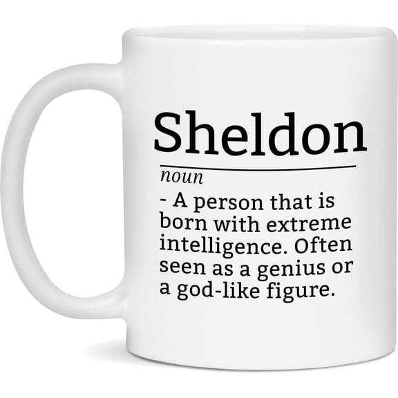 Sheldon Definition Mug, 11oz Ceramic Handle Coffee Cup, Gift For Sheldon Cooper Fans