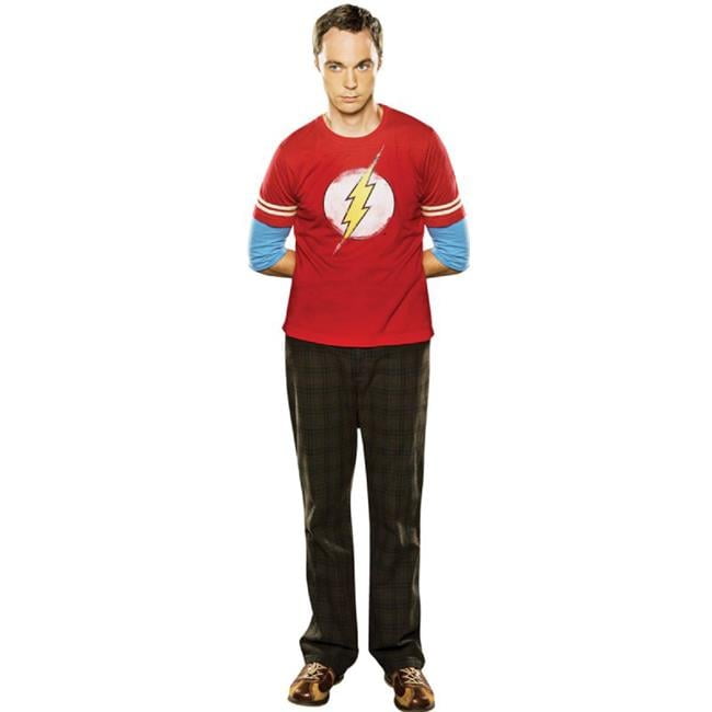 Sheldon Red Shirt Big Bang Theory Life-Size Cardboard Cutout