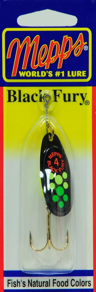 Sheldons Mepps Blk Fury Plain Sz4 1/3 Oz   B
